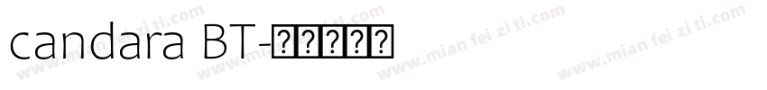 candara BT字体转换